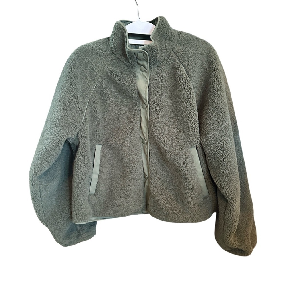 Z Supply NWOT High Altitude Sherpa Jacket Winter Green Women’s Size S - Picture 4 of 7